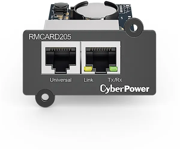 CyberPower RMCARD205 - Adapter for fjernadministration - 100Mb LAN - 100Base-TX - for Smart App Professional Rackmount Series PR3000; Smart App Sinewave PR1000