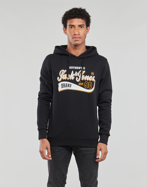 Jack & Jones - JJELOGO SWEAT HOOD 2 COL 23/24 - Noir