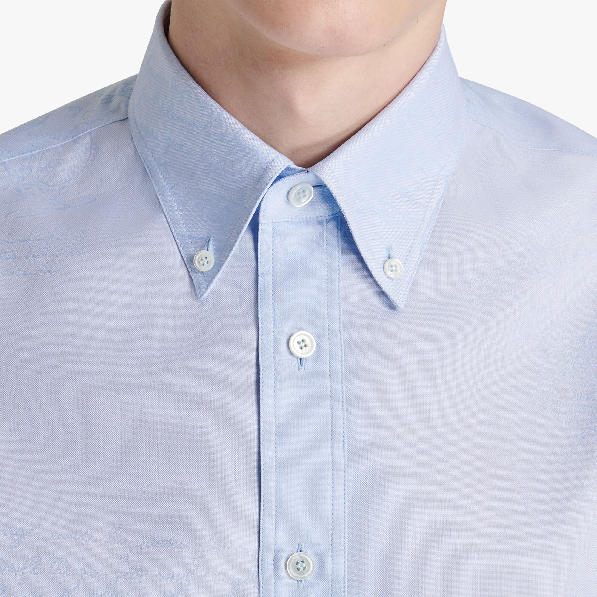 Chemise À Col Boutonne En Coton Scritto