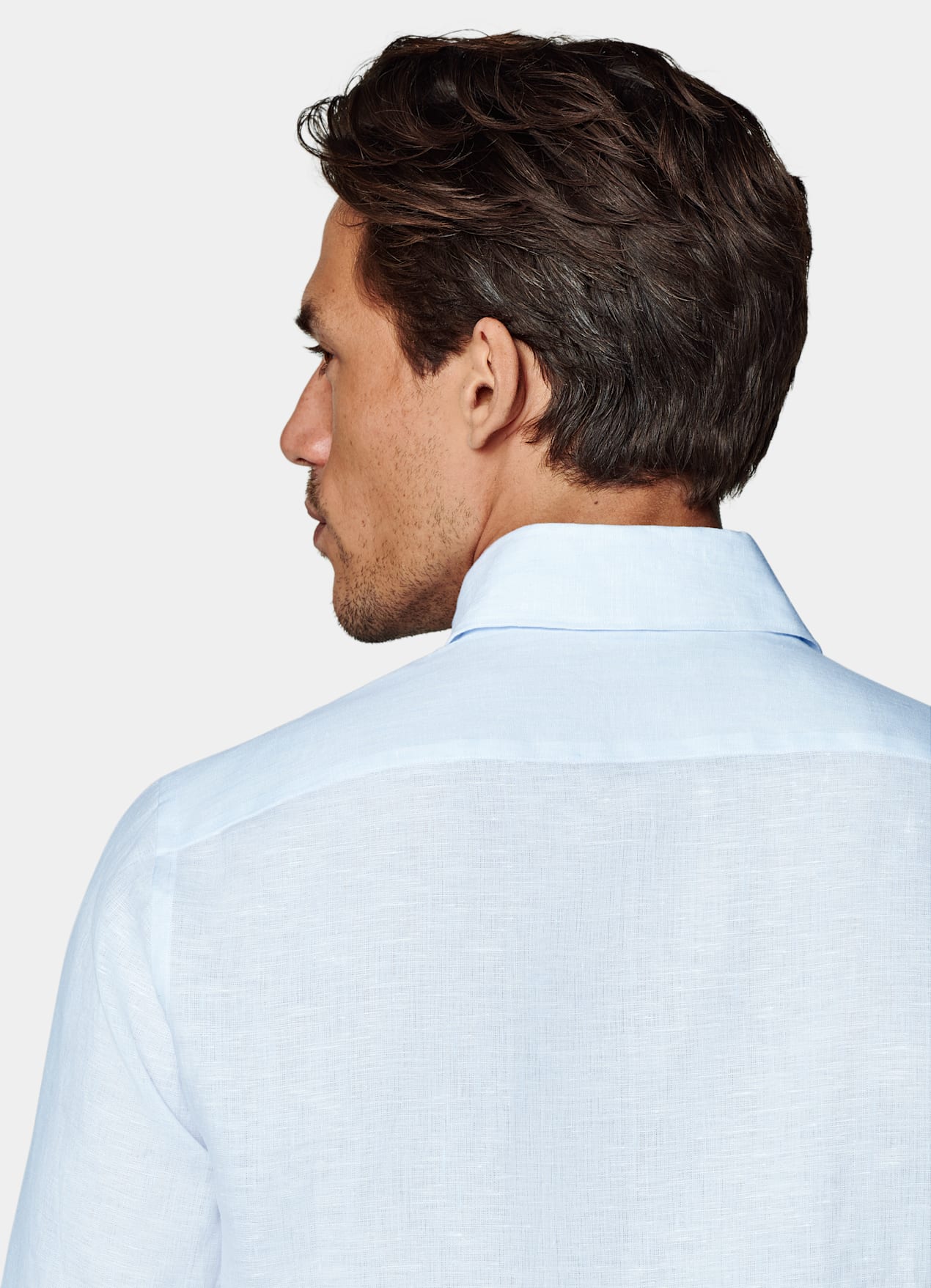 Chemise coupe ajustée bleu clair