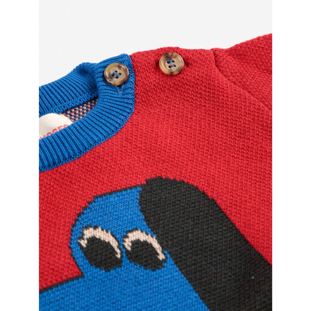 Køb Bobo Choses Red Doggy Mate Jacquard Jumper