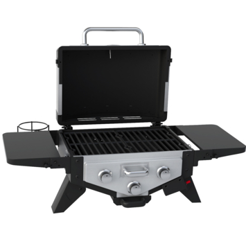 Jamestown Braxton gasbarbecue tafelmodel metaal zwart 46 x 33 cm