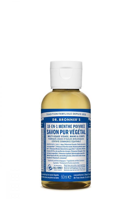 Dr Bronners Liquid Soap Peppermint 60 ML