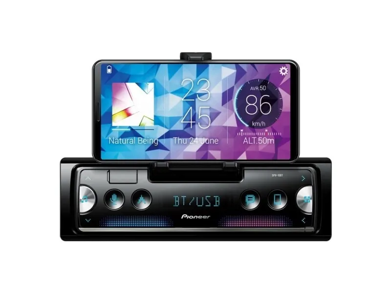 Pioneer SPH-10BT - Bil - digital modtager - in-dash - Single-DIN - 50 watt x 4