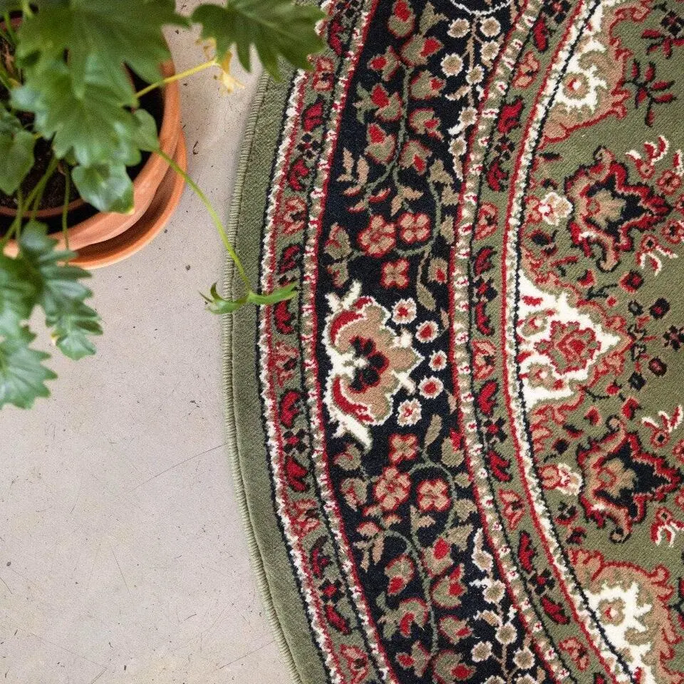 Interieur05 Vloerkleed Nain - Groen - 200 Ø - (L)
