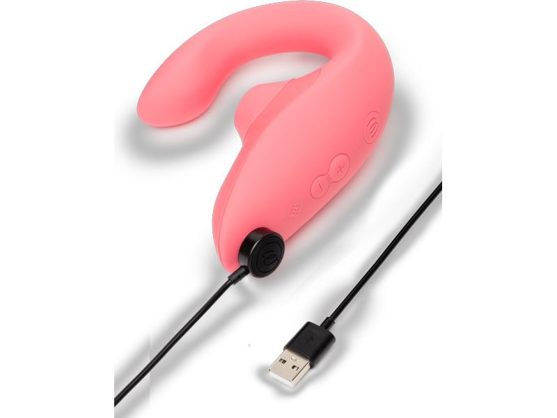 Womanizer Vibrator Blend G-Spot and Clitoral Stimulator Ora Dualer Klitoris- und G-Punkt-Stimulator mit Pleasure Air und G-Punkt-Vibrationen