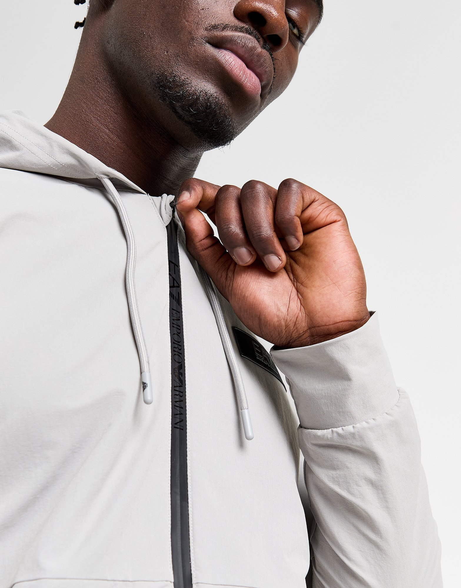 Emporio Armani EA7 Sweat à Capuche Zippé Tech Homme