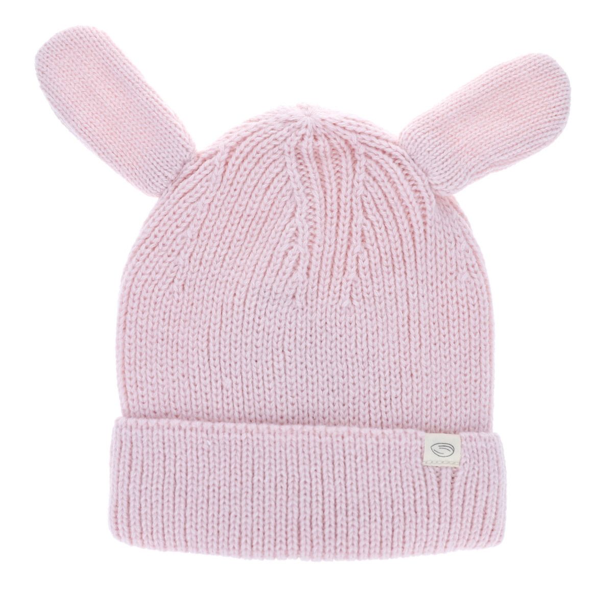 Bonnet oreilles lapin rose pâle Amande