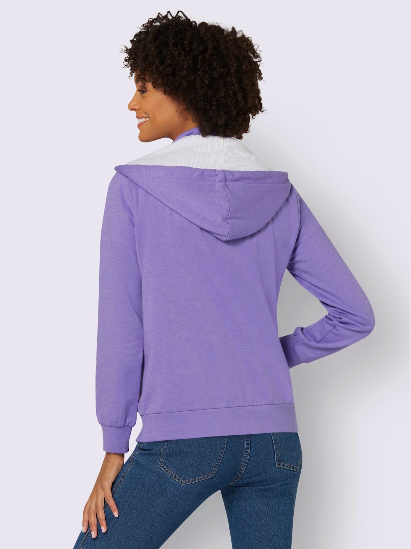 Veste sweat 55% coton