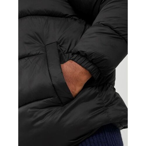 Jack & Jones - 12243520 PUFFER HOOD-BLACK Negro