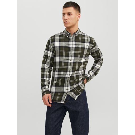 Jack&Jones Classic Check Skjorte, Rosin, XXL