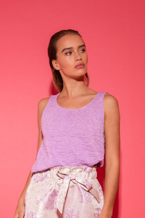 Studio Amaya paarse dames top