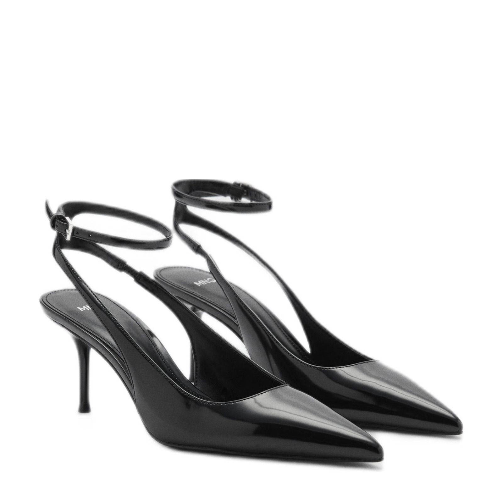 Mango slingback pumps zwart