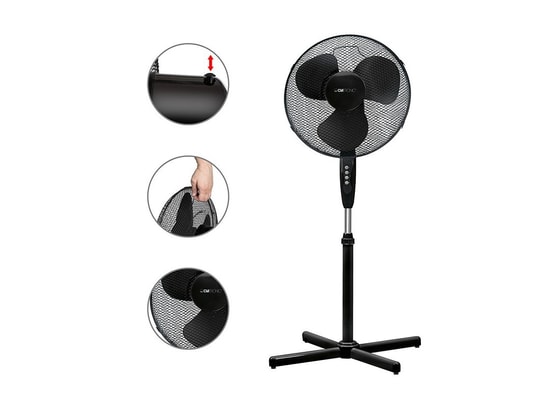 CLATRONIC - Ventilateur sur pied 40cm vl 3603s noir
