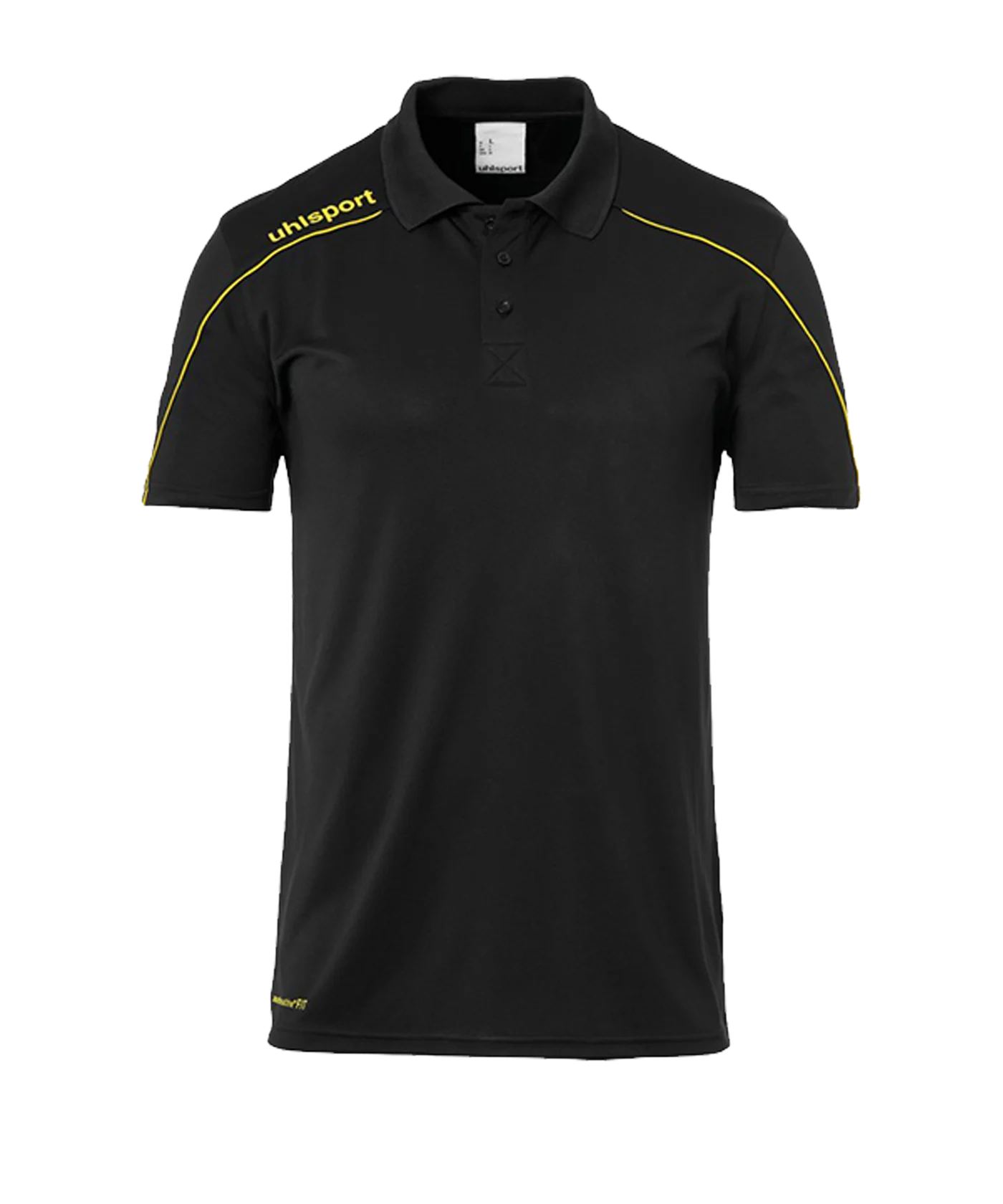 uhlsport Stream 22 Poloshirt Schwarz Gelb F23