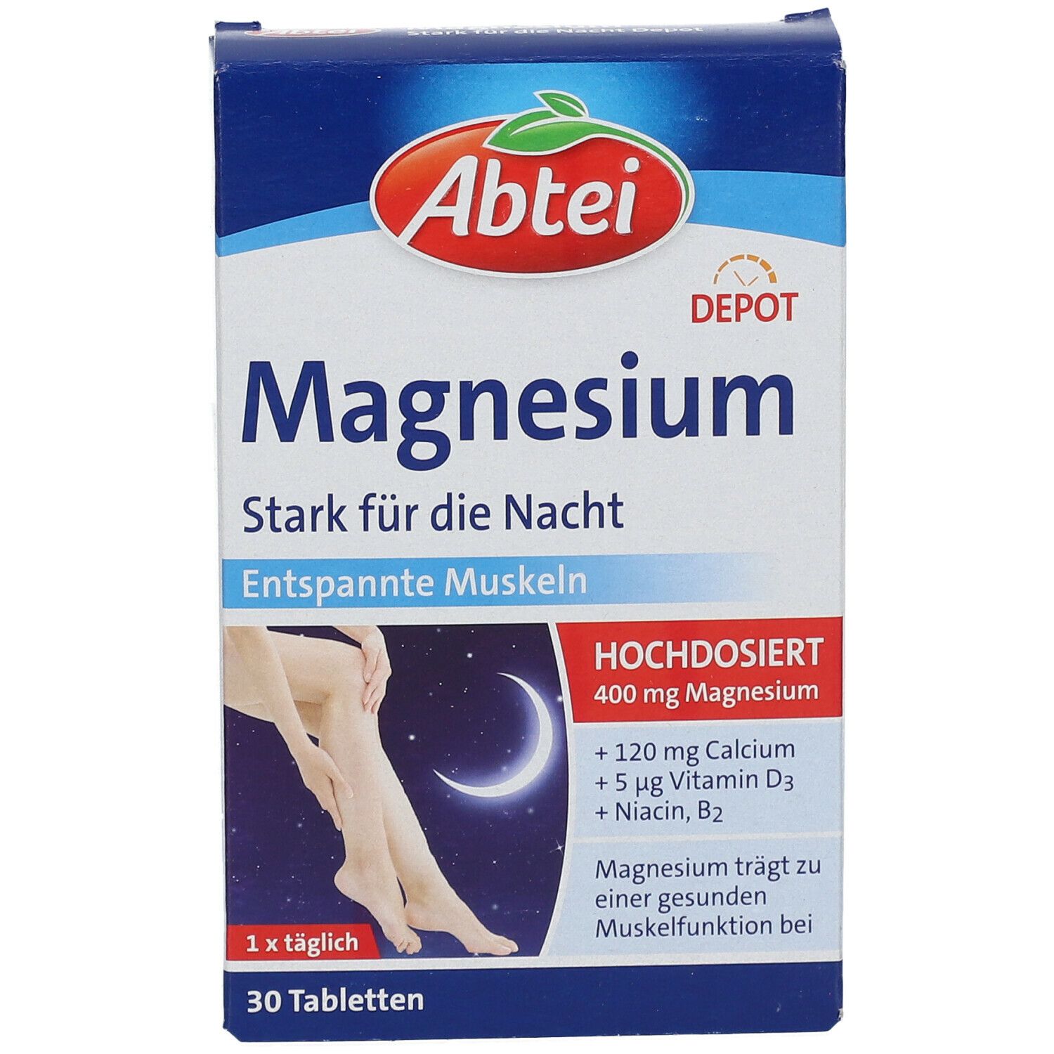 Abtei Magnesium 400 Stark für die Nacht
