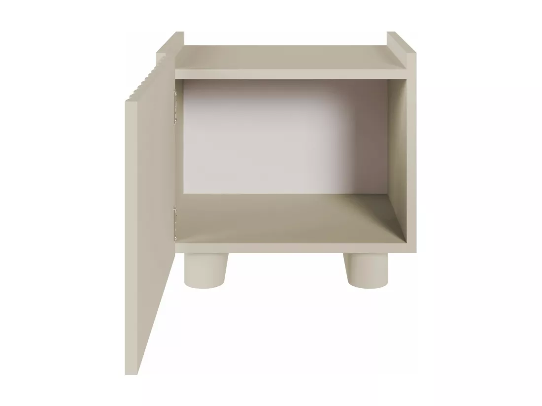 Table de chevet - 48 cm - grège - FIORRA