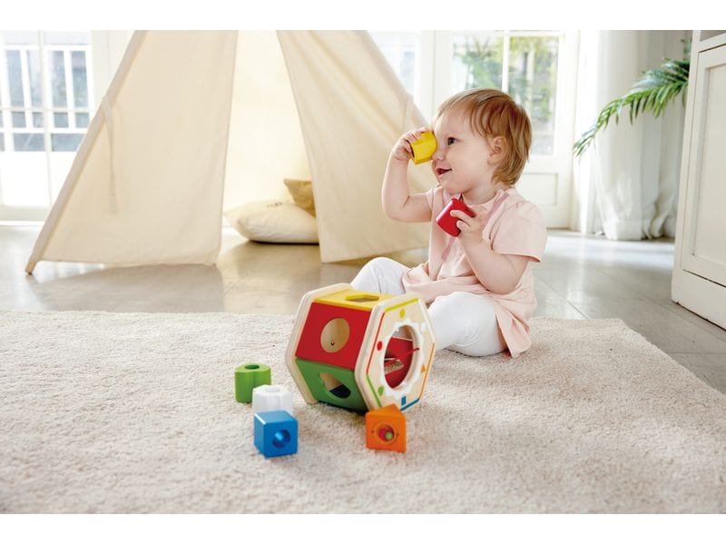 Hape Wunderbarer Formensortierer Steckspiel mit verschieden Farben und Formen