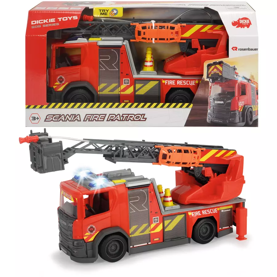 DICKIE Toys Scania Drehleiter Feuerwehr