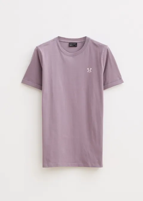 T-shirt met kruis logo paars (PRS.M)