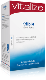 Vitalize Krillolie 100% Puur Capsules 60CP