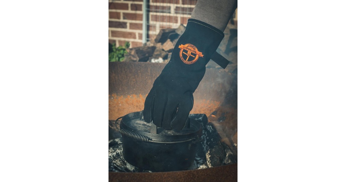 The WindmillLeren BBQ handschoenen  (Zwart)