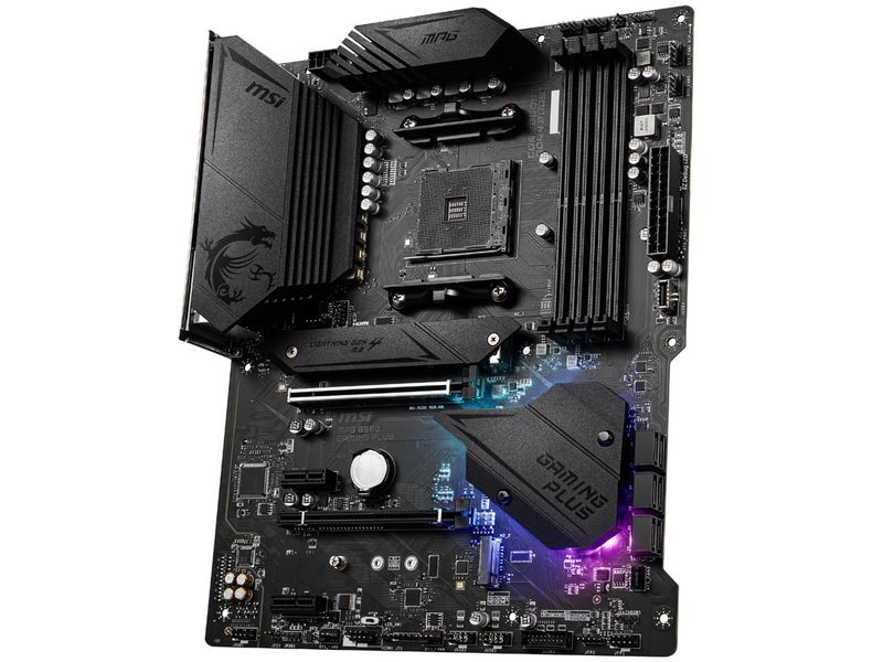 MSI Mainboard MPG B550 GAMING PLUS Gaming Mainboard mit B550 Chipsatz