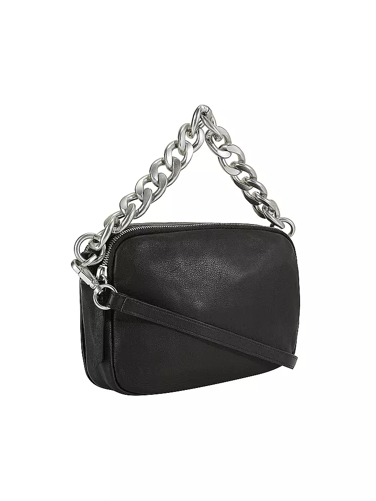 LES VISIONNAIRES Ledertasche - Umhängetasche EMILY CHAIN schwarz