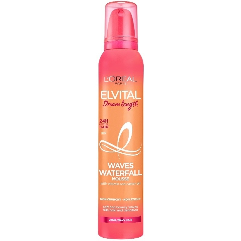 L'Oréal Paris - Elvital Dream Length Waves Waterfall Mousse 200 ml - Hårmousse