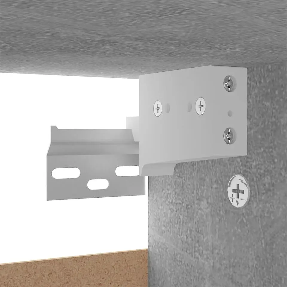 vidaXL - Schoenenkast - Grijs - Bewerkt hout