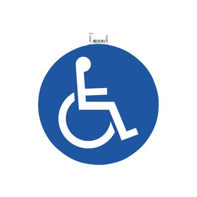 Exacompta - Panneau Parking réservé handicapés - 30 cm de diamètre