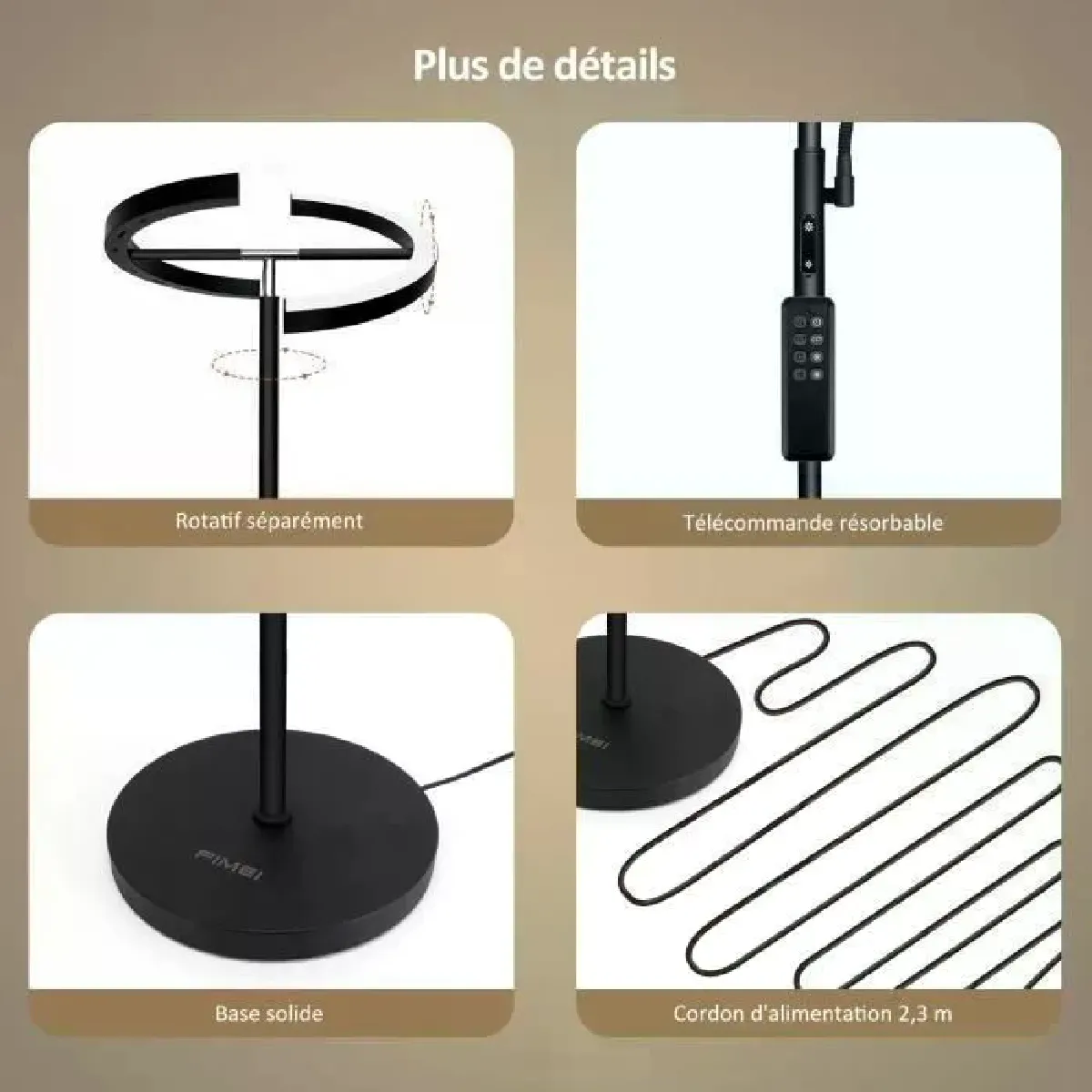 FIMEI Lampadaire LED