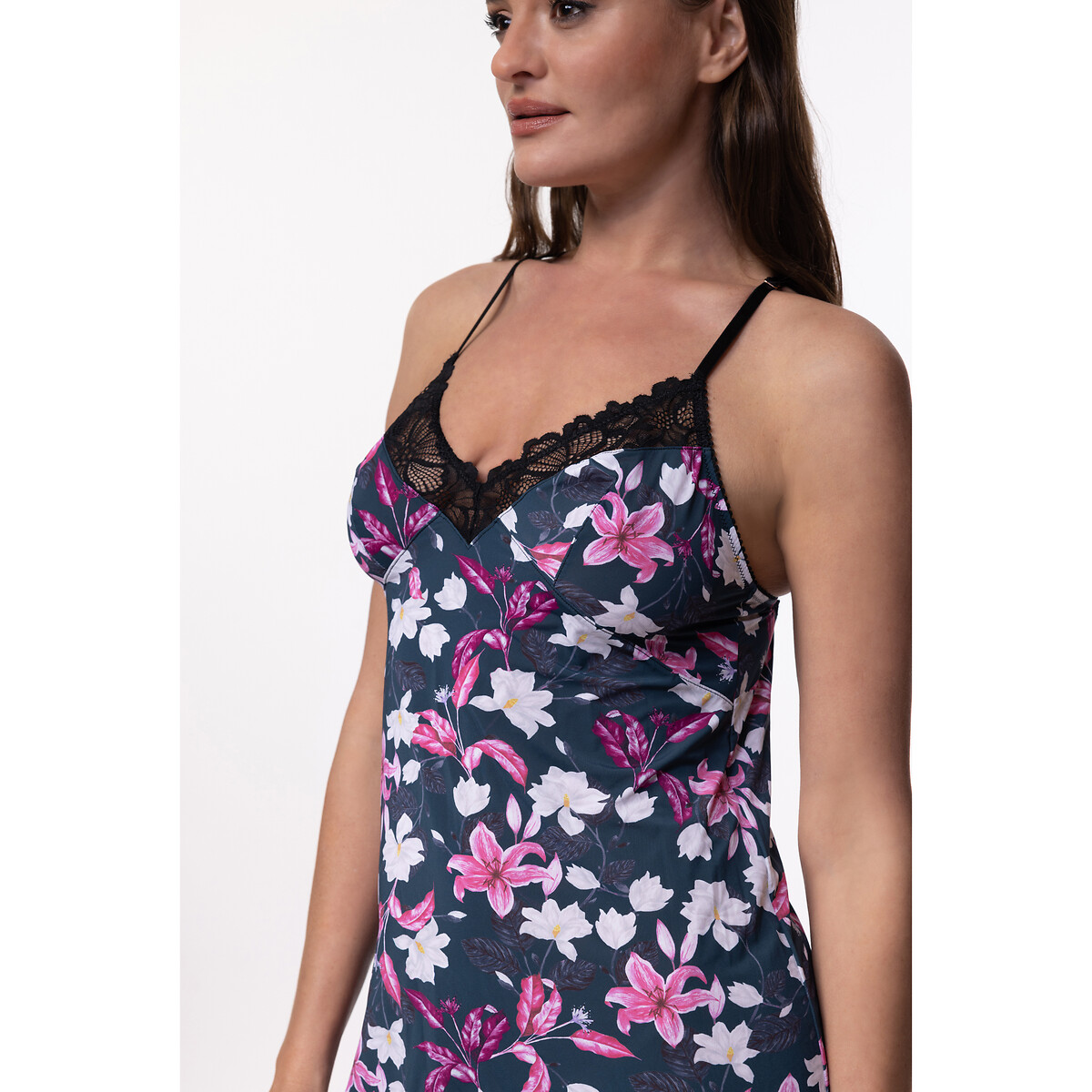 DORINA<br>Camisola estampada em microfibra cor Magnólia