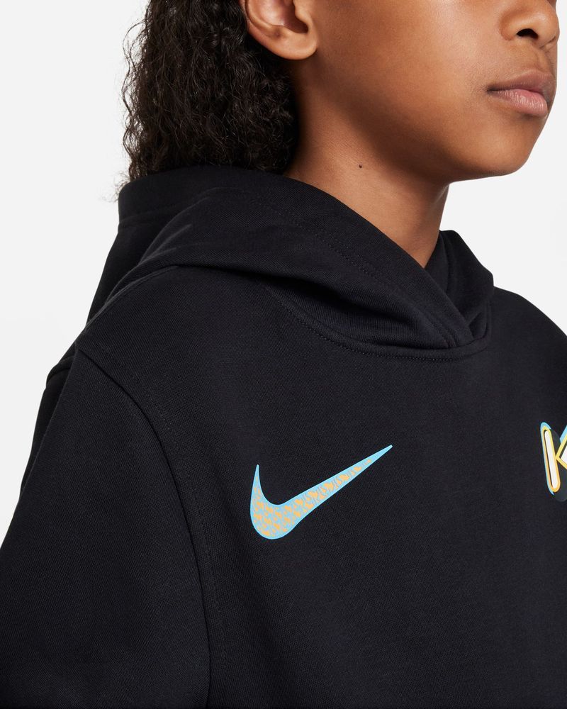 Sweat à capuche Nike KM Noir pour enfant