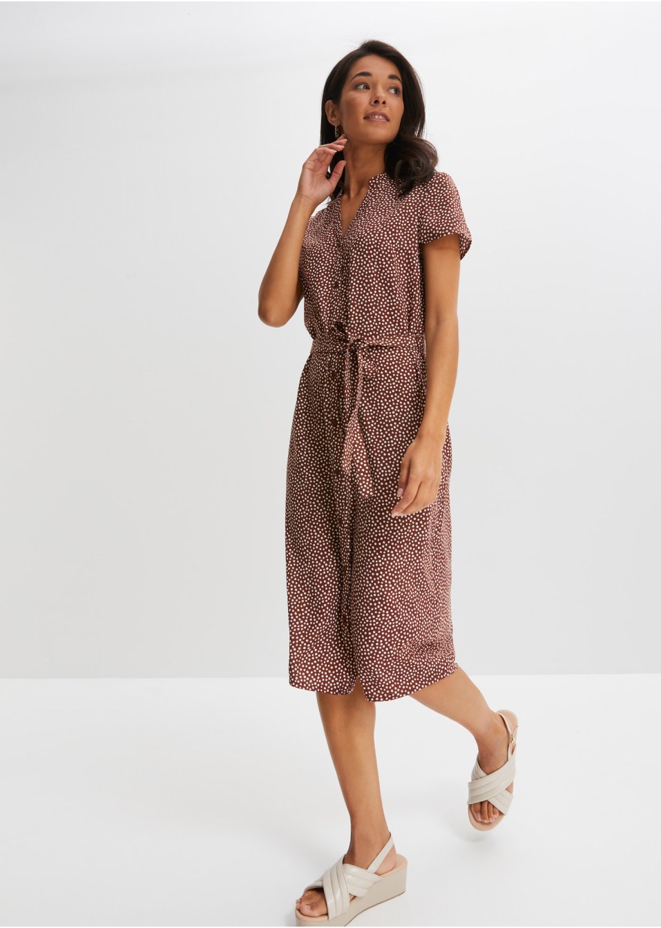 Robe-chemise à pois