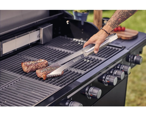 Tenneker® Grilltang, Grillspatel, Grillgerei, Keukentang, 44 x 6,5 x 4,3 cm, Roestvrij staal