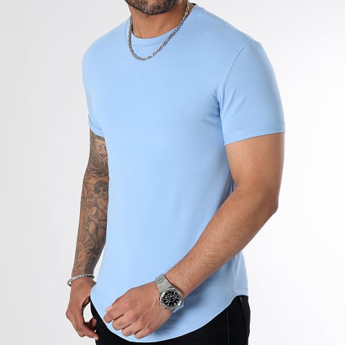 Lot De 2 Tee Shirts Oversize 1070521 Bleu Clair Beige