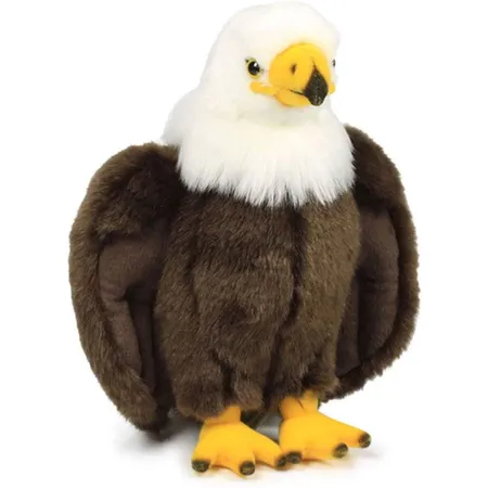 WWF Plüsch Weißkopfseeadler, realistisch gestaltetes Plüschtier, ca. 23 cm