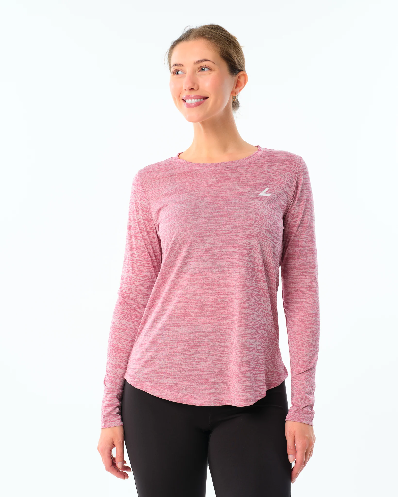 LEVITY Essential Marl Long Sleeve Pink Violet Marl