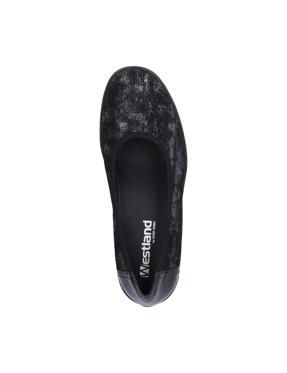 Slipper Calais 85, schwarz-silber