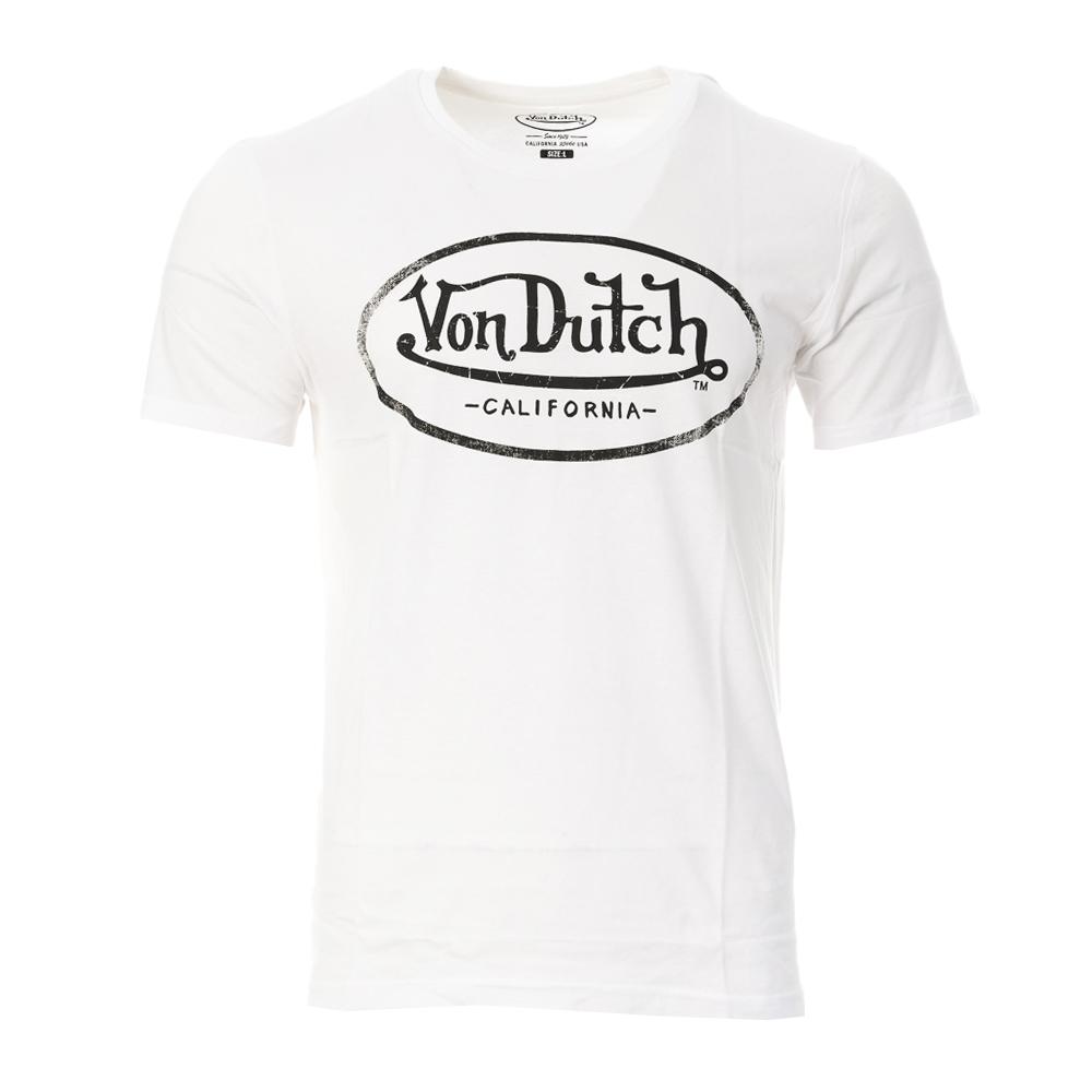 Von Dutch T-shirt Blanc Homme Von Dutch OG2