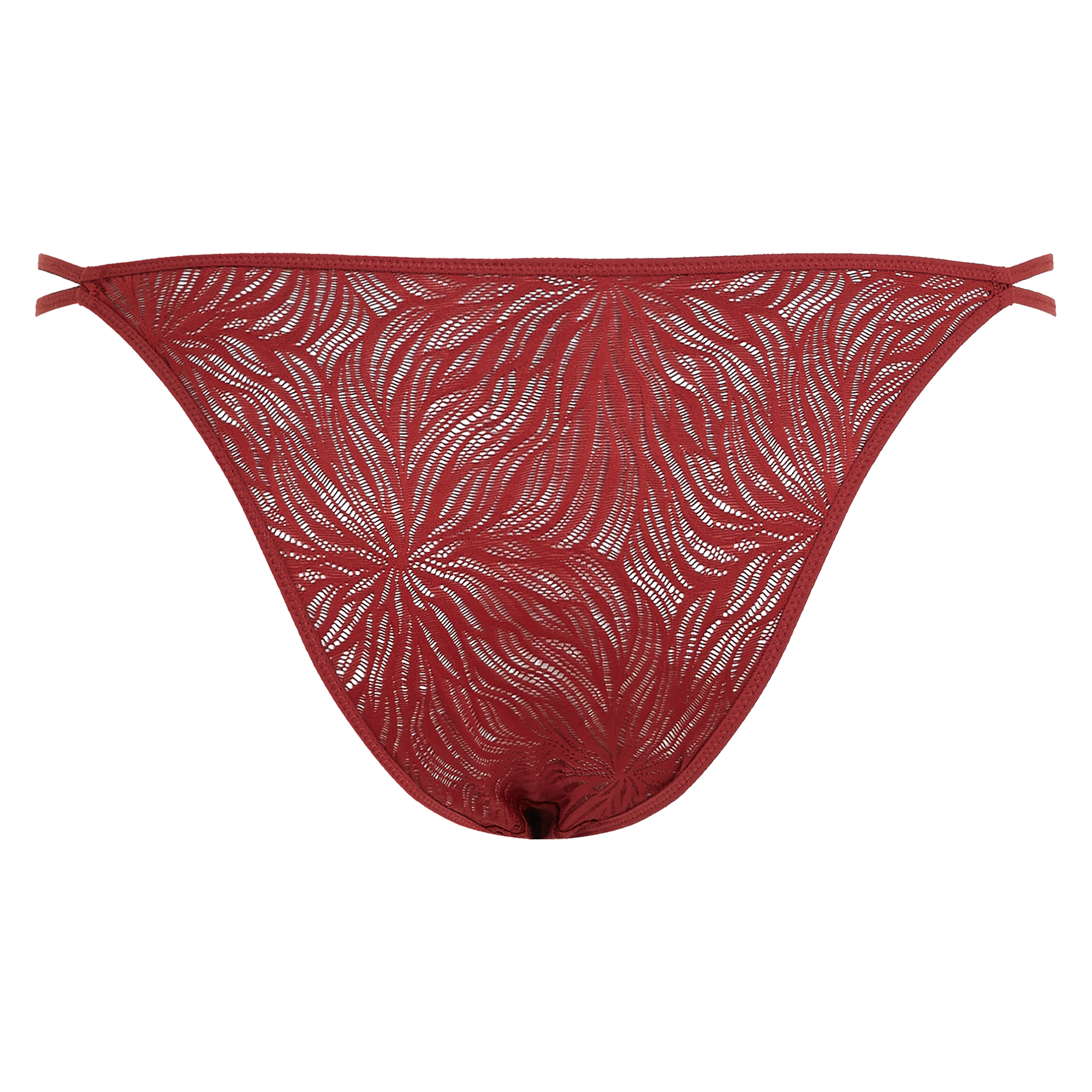 Tanga en dentelle | Rouge