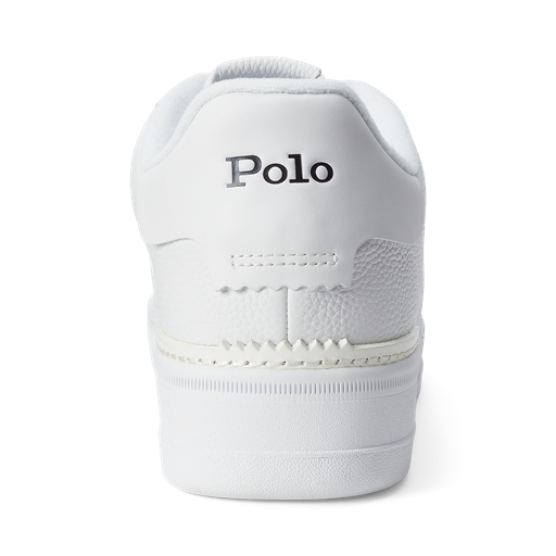 Ralph Lauren Masters Court Sneakers, White/White/Black, 44