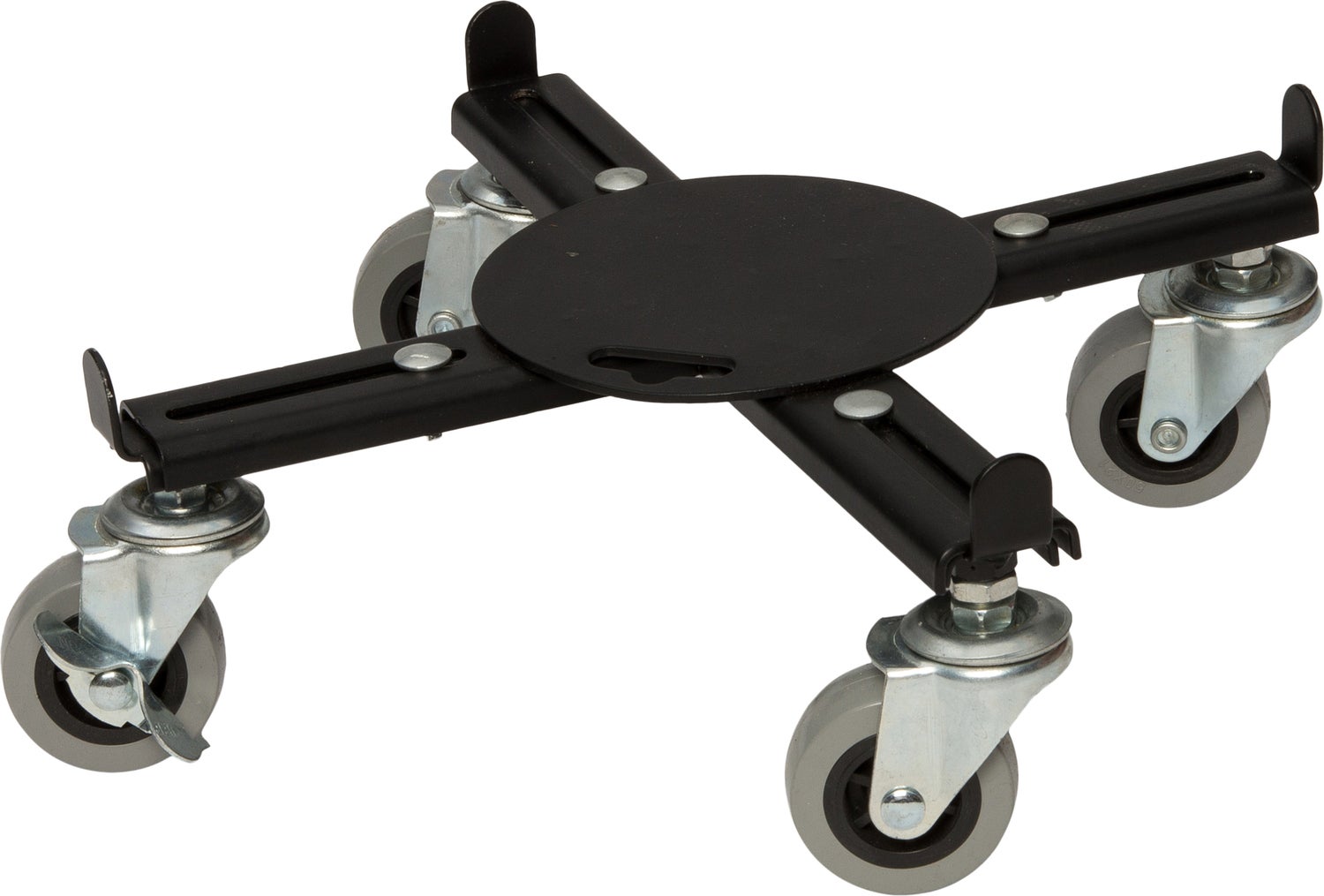 Intratuin verstelbare plantentrolley zwart D 29 H 10,5 cm