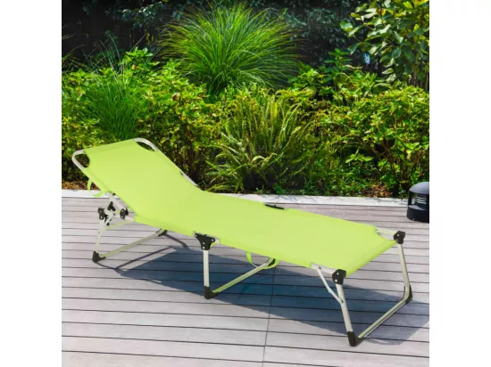 Chaise longue pliante en aluminium pour la plage San Vito Lo Capo