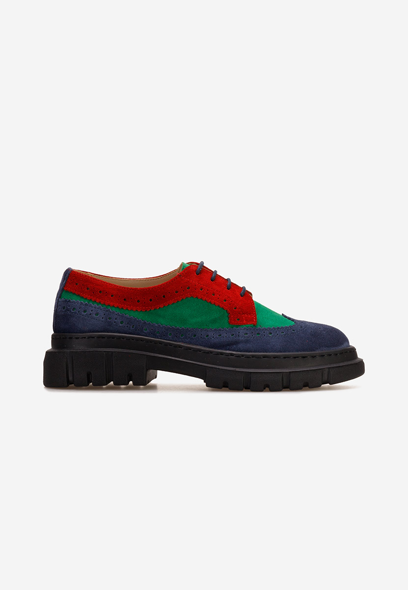 Chaussures derby en cuir multicolores Henise V2