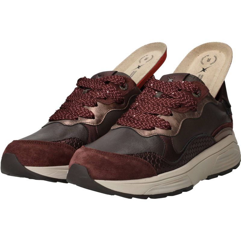 Xsensible Rainbow Stretchwalker GX Sneakers Rood Dames