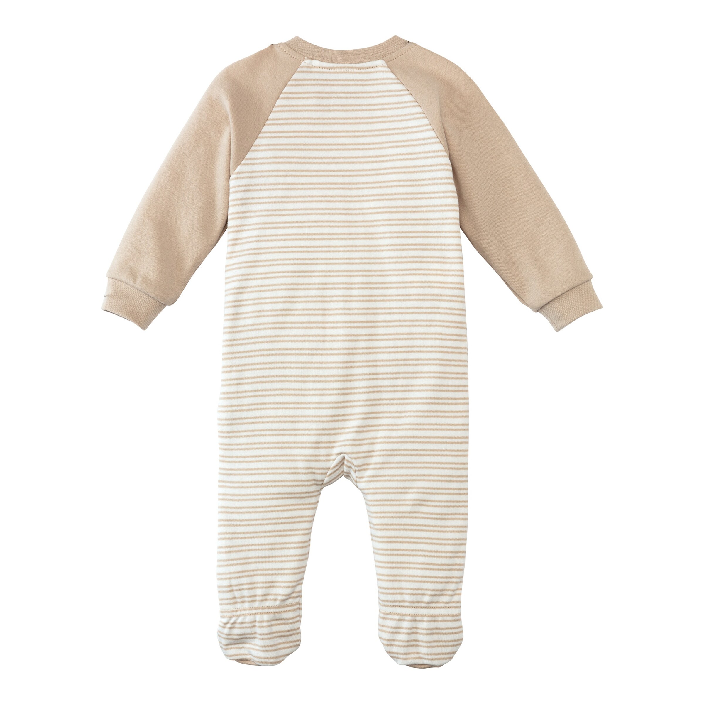 Bornino - Lieblinge Schlafoverall mit Zipper Wolke beige/weiß