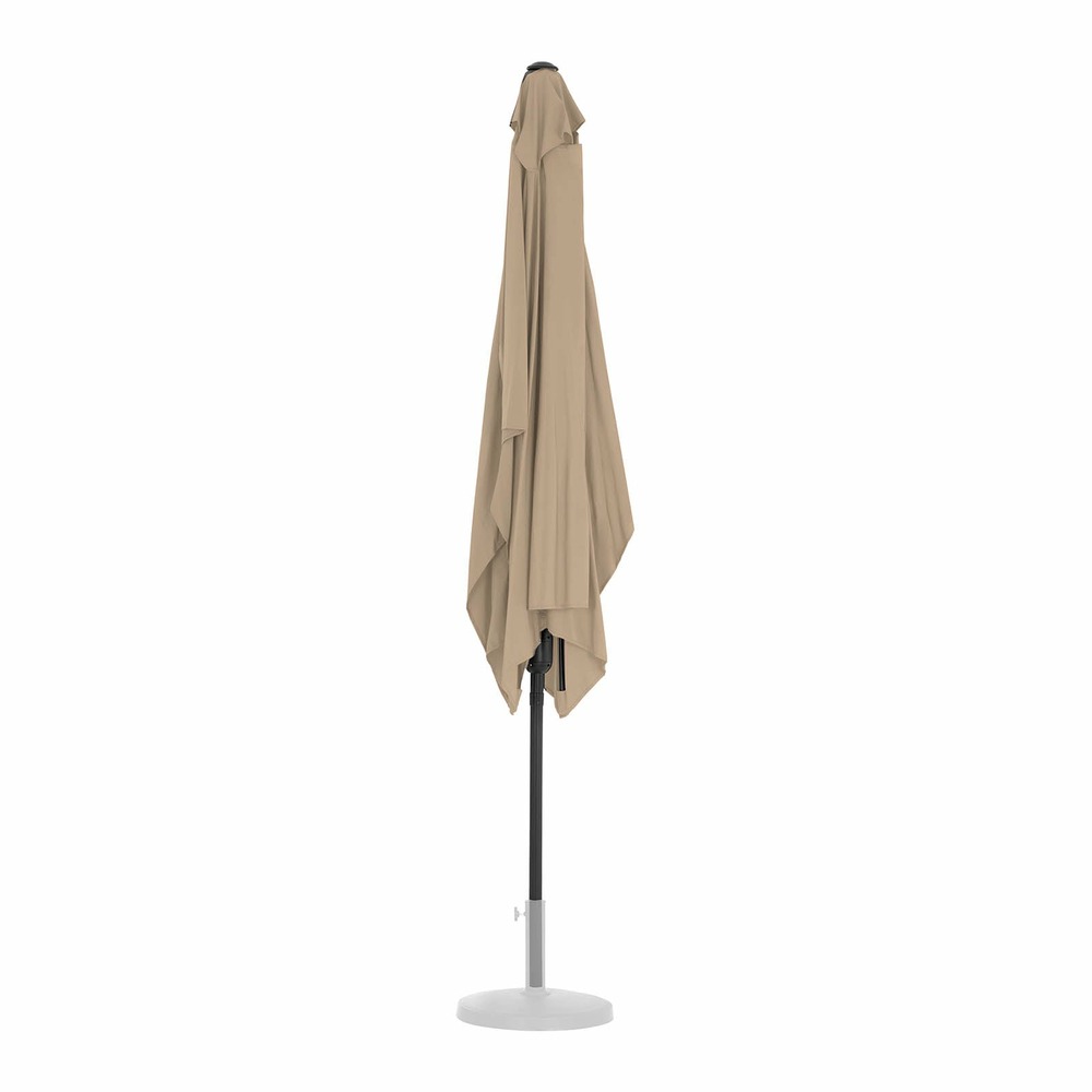 Grand parasol jardin rectangulaire 200 x 300 cm inclinable taupe