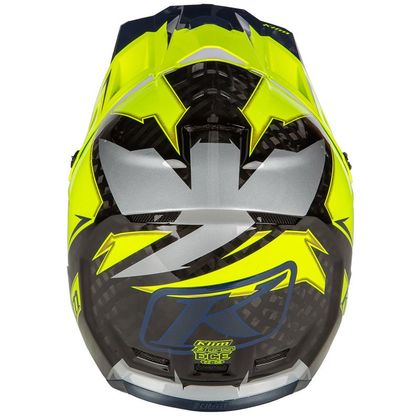 Casque cross KLIM F3 CARBON OFF-ROAD LIGHTNING 2024 - Jaune / Noir